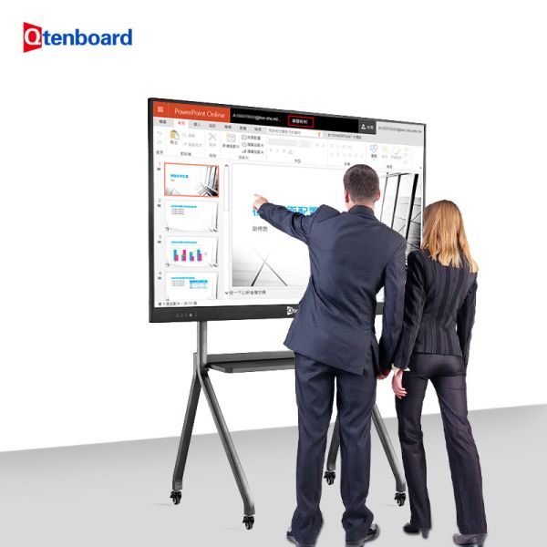 Qtenboard Smart Board Interactive Flat Panel 75 Inches All in One Panel for