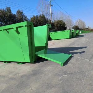 China Eco Friendly Skip Bin Recyclable Carbon Steel Metal Waste Skip on sale