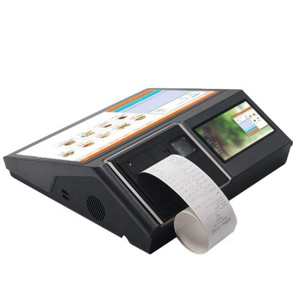 Thermal Printer Barcode Scanner Built-in Cash Register Machine for Commercial