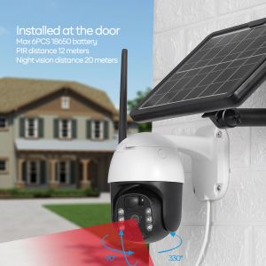 Security System 4G Solar Outdoor Camera Waterproof IP66 Camera For Backyard