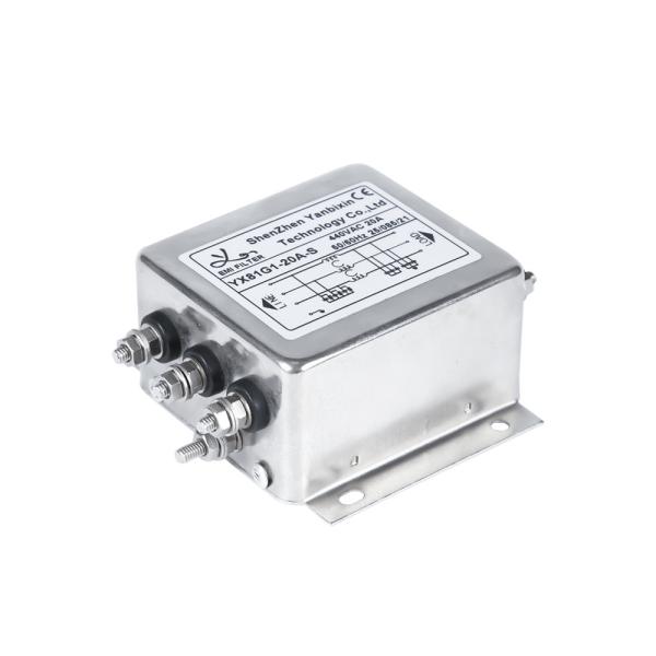 Quality YX81G1-20A-S M4 Screw Output Filter 3 Phase RFI Filter For Three-phase Inverter wholesale