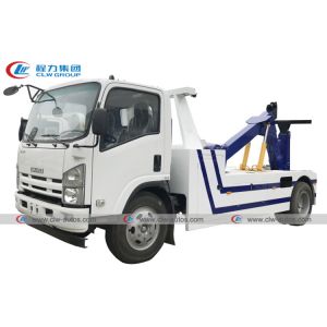 China Small ISUZU 4x2 100HP 3T Road Recovery Wrecker Tow Truck on sale
