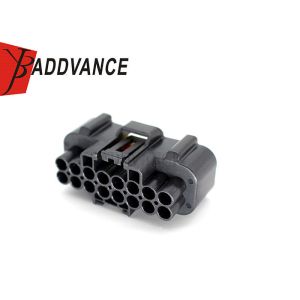 Black Color 16 Pin Waterproof Connector Furukawa FW 090 Series FW-C-D16F-B