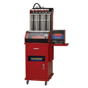 Ultrasonic Auto Fuel Injector Tester And Cleaner 6 Nozzle For Vehicle