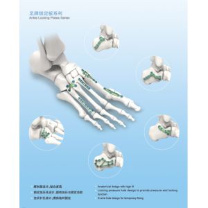 CE 4.0mm HB calcaneal Titanium Bone Locking Plates Type VI