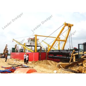 Cheap Reclamation Dual Engines Cutter Suction Dredger 955kw 325kw PLC Control for sale