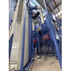 China Full-automatic  Flexible Vertical Powder Coating Lines with Powder Coating System and Surface Treatment on sale