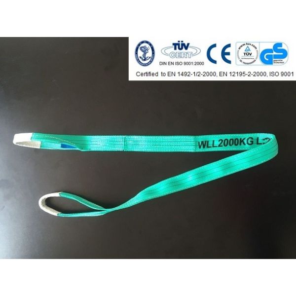 Polyester flat webbing sling 2T , According to EN11492-1 Standard, CE,GS