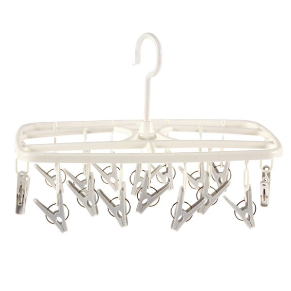 16 Non Slip Children Sock Drying Rack Laundry Hanger Clothes Hanger Clips