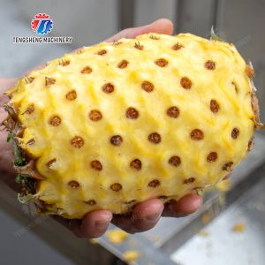 Melon and fruit double head with single cutter peeling machine pineapple Peeling