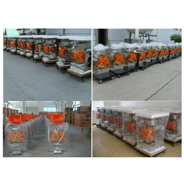 Orange Juice Processing Machine / Fruit Juice Extractor For Supermarket