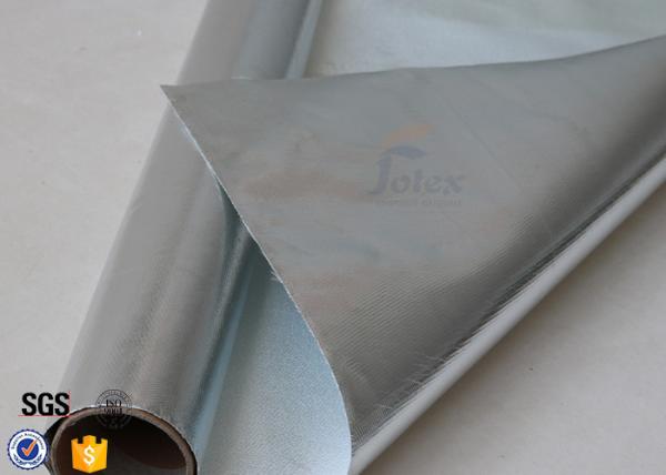 Quality Fire Resistant Aluminium Foil Fiberglass Fabric Silver 880g 550℃ 0.9mm wholesale
