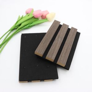 Diffusion Wall Acoustic Panels Board Soundproofing Slat Wooden Fiber