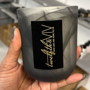 Custom Logo Special Texture Embossed Stickers Various Shapes Luxury Perfume