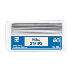 Flat Edge 12pcs/pk Class II Manual TOR VM Perforated Prophylactic Metal Strips