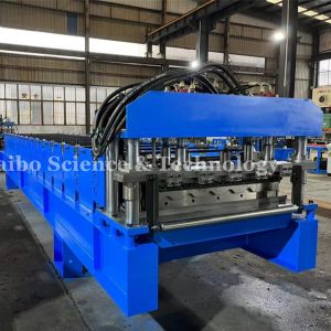 Cheap 0.4-0.6mm Thickness Range Tile Roll Forming Machine With Chain Drive System For Tiles for sale