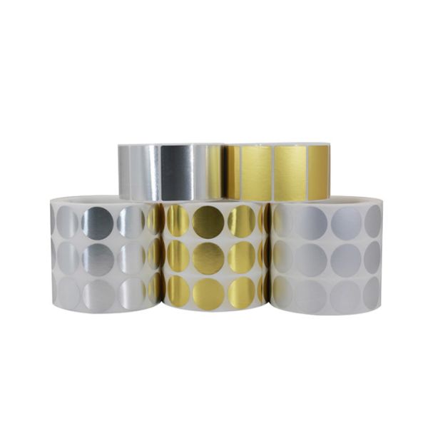 Quality Heat Resistant Custom Adhesive Labels Gold / Silver Foil Material Any Shape Available wholesale