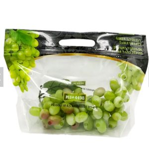 China Grape Plastic Stand Up Zipper Pouch Laminated Customized Reusable on sale