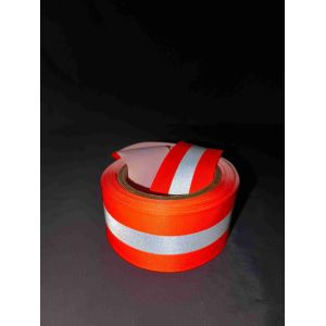 High Visibility Reflective Material Fabric Fluorescent Strips For Clothing