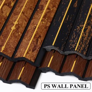 China WPC Interior Decorative PS Wall Panel Water Proof Wall Cladding Indoor Easy Install on sale China WPC Interior Decorative PS Wall Panel Water Proof Wall Cladding Indoor Easy Install on sale