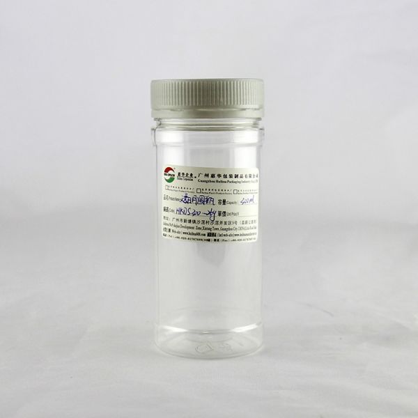 Quality 300ml Clear Plastic Cylinder Tubes , White PP Plastic Screw Lid wholesale