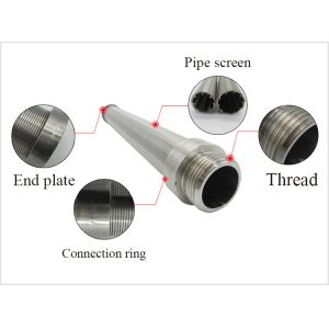 Welded End Connection Wedge Wire Screen with V-shaped Profile Slot Opening 0