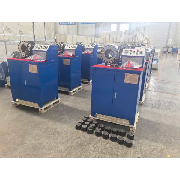 Quality 2" Electric High Model Basic Model Button System 10 Dies Big Power Portable Hydraulic Hose Crimping Machine Excavator Hose Press Tool wholesale