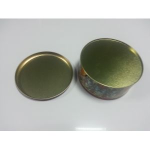 Christmas Cookie Tin Storage Containers , Food Storage Cylindroid Small Tin