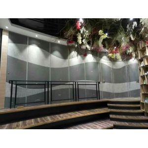 MDF Office Movable Wall Soundproof Folding Partitions Fire - Proof And Flame -