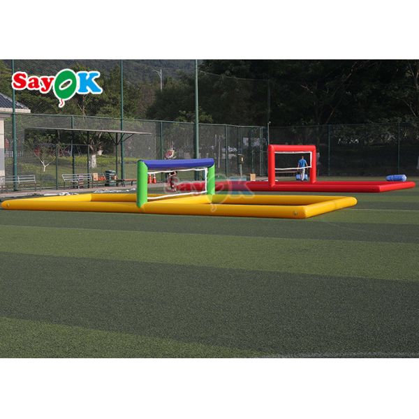 Airtight Inflatable Volleyball Field Pool 0.9mm PVC Water Volleyball Court Blow Up Water Toys For Sport Water Games