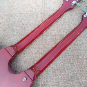 Red EDS1275 Custom Shop double Neck Electric Guitar 6/12 strings Wholesale