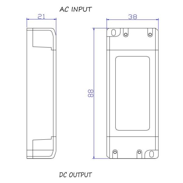 5-7W Indoor Dimmable LED Driver 300mA Triac Work For Strip Light