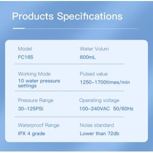 OEM / ODM 600ml Countertop Oral Irrigator Teeth Whitening Cleaning