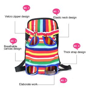 Legs Out Hands Free Adjustable Front Dog Carrier Backpack Travel For Small