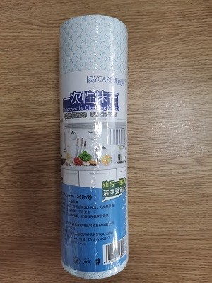 Quality Perforated Blue Stripe 60gsm 24*30cm Disposable Cleaning Cloth wholesale