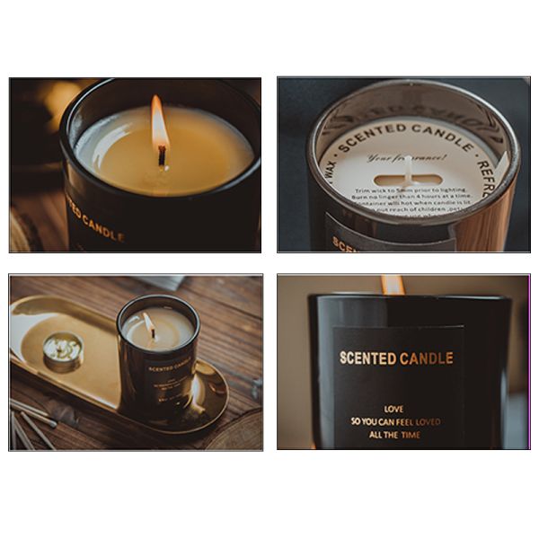 carmine suede Vegan Soy Candles , Tapered long lasting scented candles