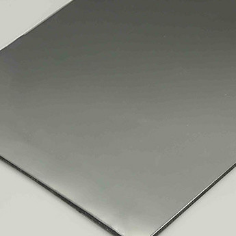 Silver Acp Mirror Sheet Aluminum Composite Panel 4 X 8FT PVDF Coating Composite