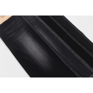 356gsm 10.5Oz Stretch Denim Fabric Black Color 3/1 Right Hand Twill