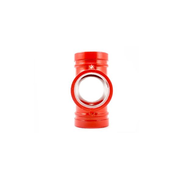 Medium Ductile Iron Coupling , Reducing Cross Pipe Fitting Shock Absorption