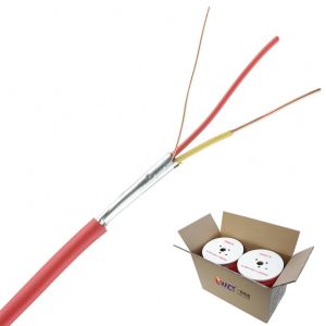 2 Core 2x0.5mm2 PVC Shielded/Unshielded Fire Resistant Fire Alarm Cable by ExactCables