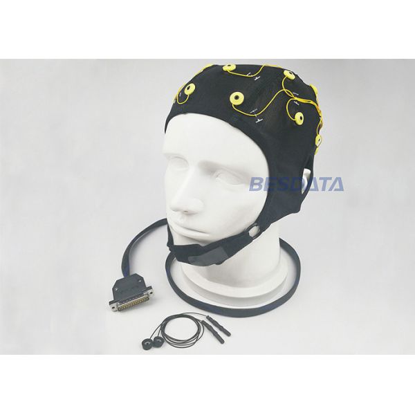 Easy Handling EEG Helmet Brainwave Sensor Cap With Ag / AgCl Sintered Electrodes