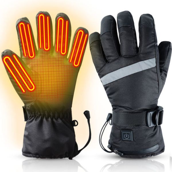 Quality Downhill Electric Heated Skiing Gloves Waterproof 29x13cm 0.8kg wholesale