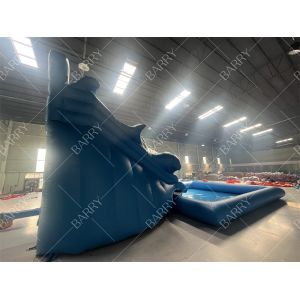 Commercial PVC New Design Inflatable Slide Swimming Pool Shark PVC Water Slide