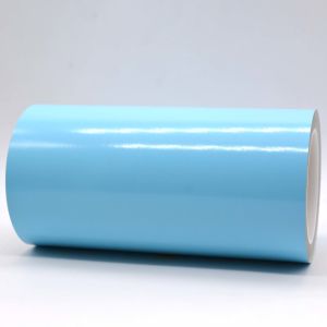 Matte Blue 1Mil Permanent Adhesive Polyimide Materials With Glassine