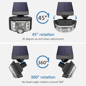 Wireless outdoor solar motion sensor light