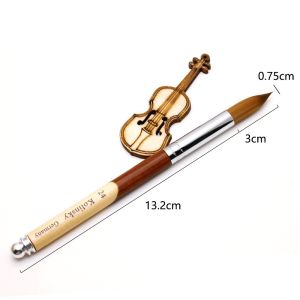 Classical Design Kolinsky Acrylic Nail Brush Art With 9 Different Sizes