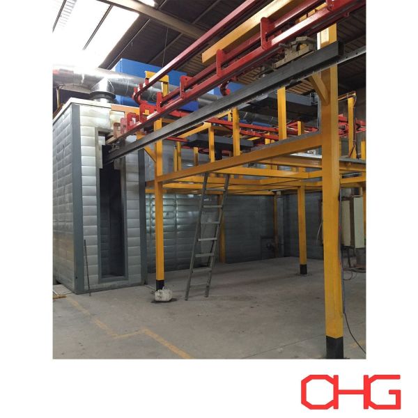 Manual Loading and Unloading Professional Powder Coating Line for Aluminum
