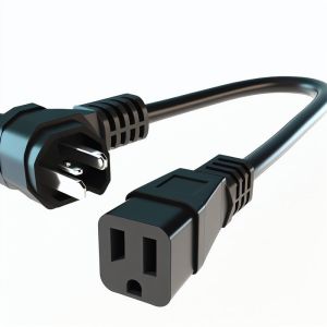 Right-Angle C13 to C13 Power Extension Cord for PDU Server Monitor