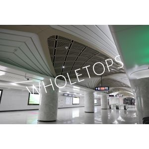 1100 Aluminum 8.0mm Laser Cut Facade Panels / Sgs For Wuhan Metro Caidian Line