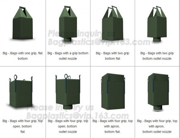FIBC Recycle Container 1 Ton PP Woven Jumbo Big Bags For Agriculture And Industrial Use,100% new material 1 ton 1.5 ton